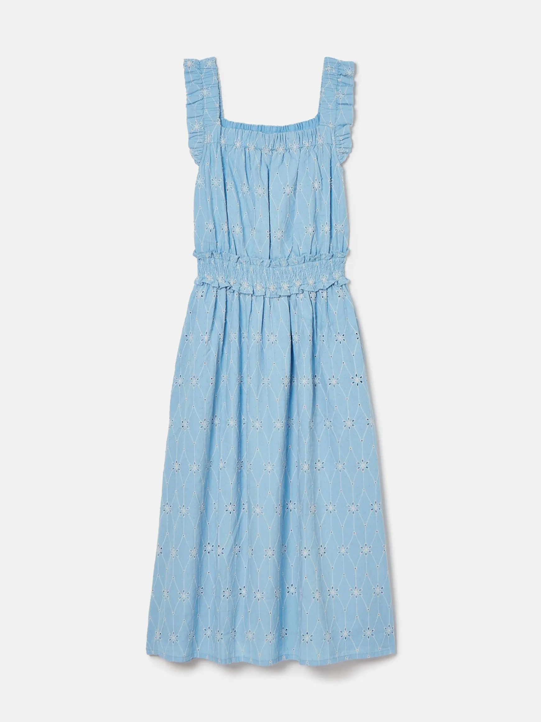 Nadia Blue Broderie Sun Dress