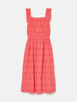 Nadia Coral Pink Broderie Sun Dress