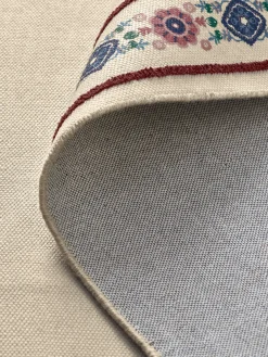 Natural Blenheim Cotton Border Rug