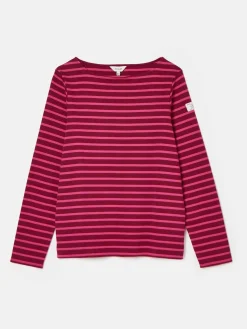 New Harbour Pink/Plum Boat Neck Breton Top