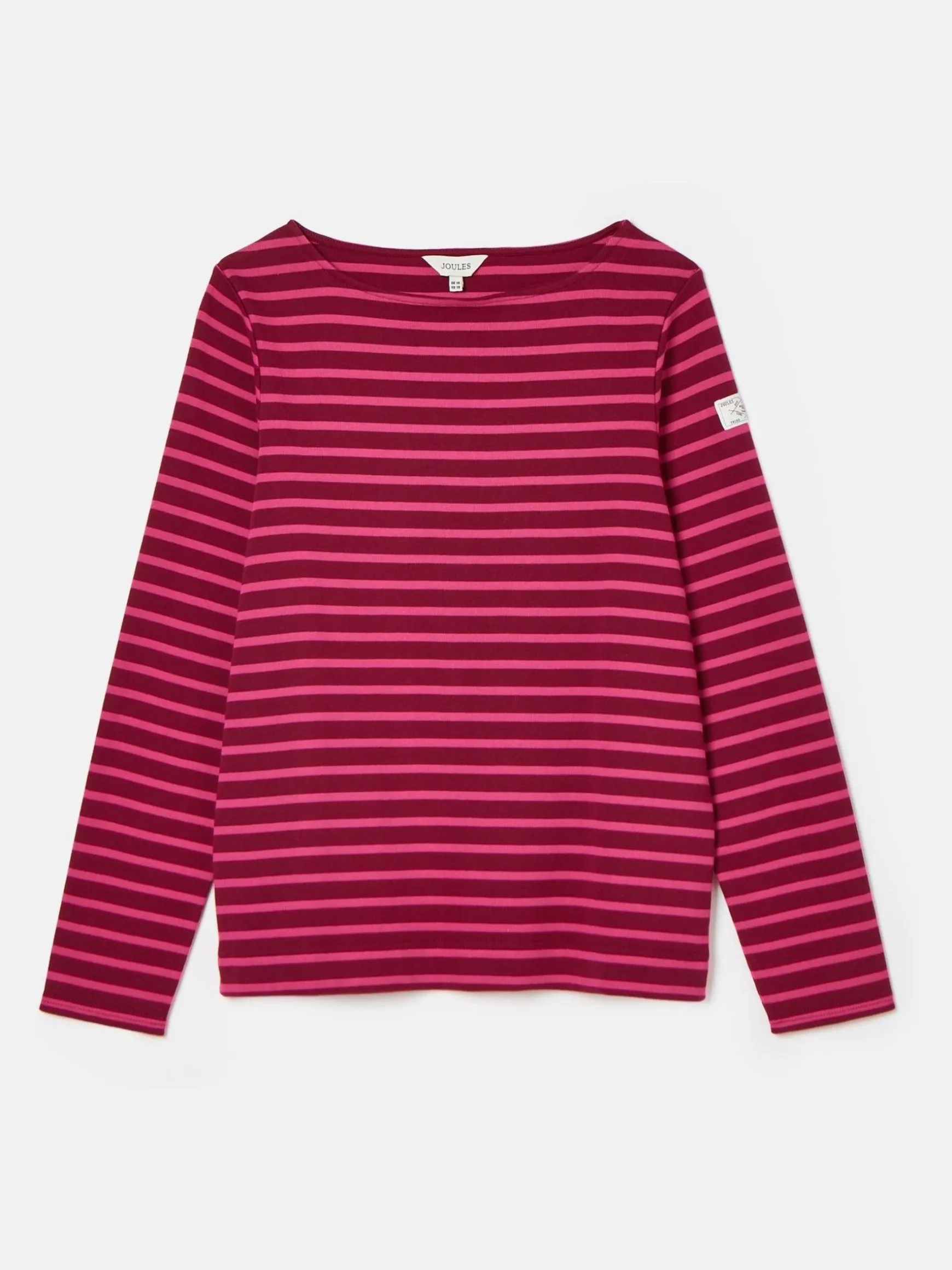 New Harbour Pink/Plum Boat Neck Breton Top