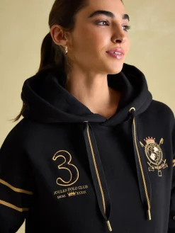 Newham Black Embellished Hoodie