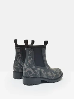 Oakfield Black/Animal Short Neoprene-Lined Wellies