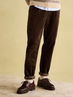 Oaksey Brown Jumbo Cord Trousers