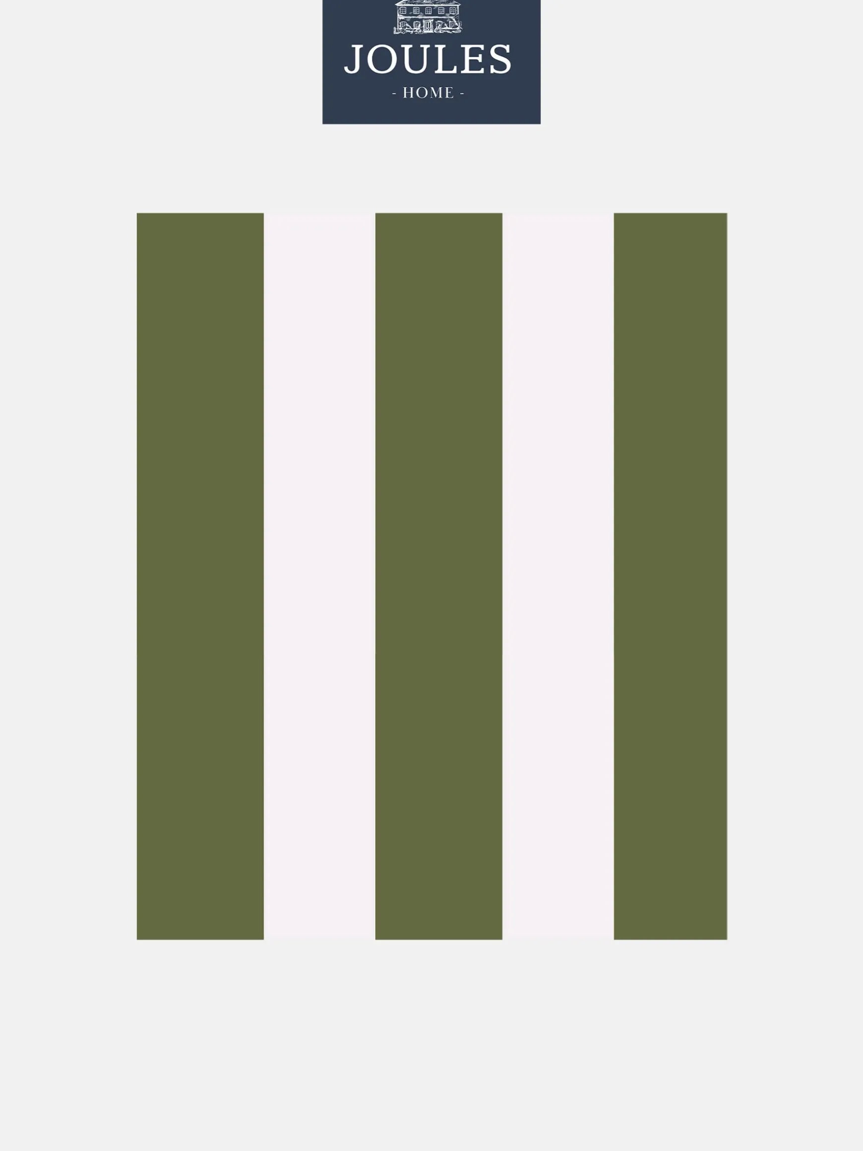 Olive Green Harborough Stripe 10M Wallpaper