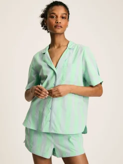 Olivia Blue & Green Striped Pyjama Set