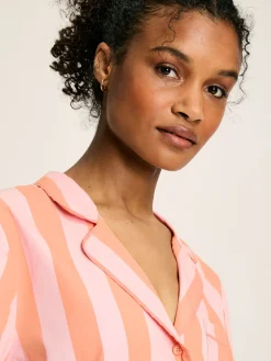 Olivia Pink Striped Pyjama Set