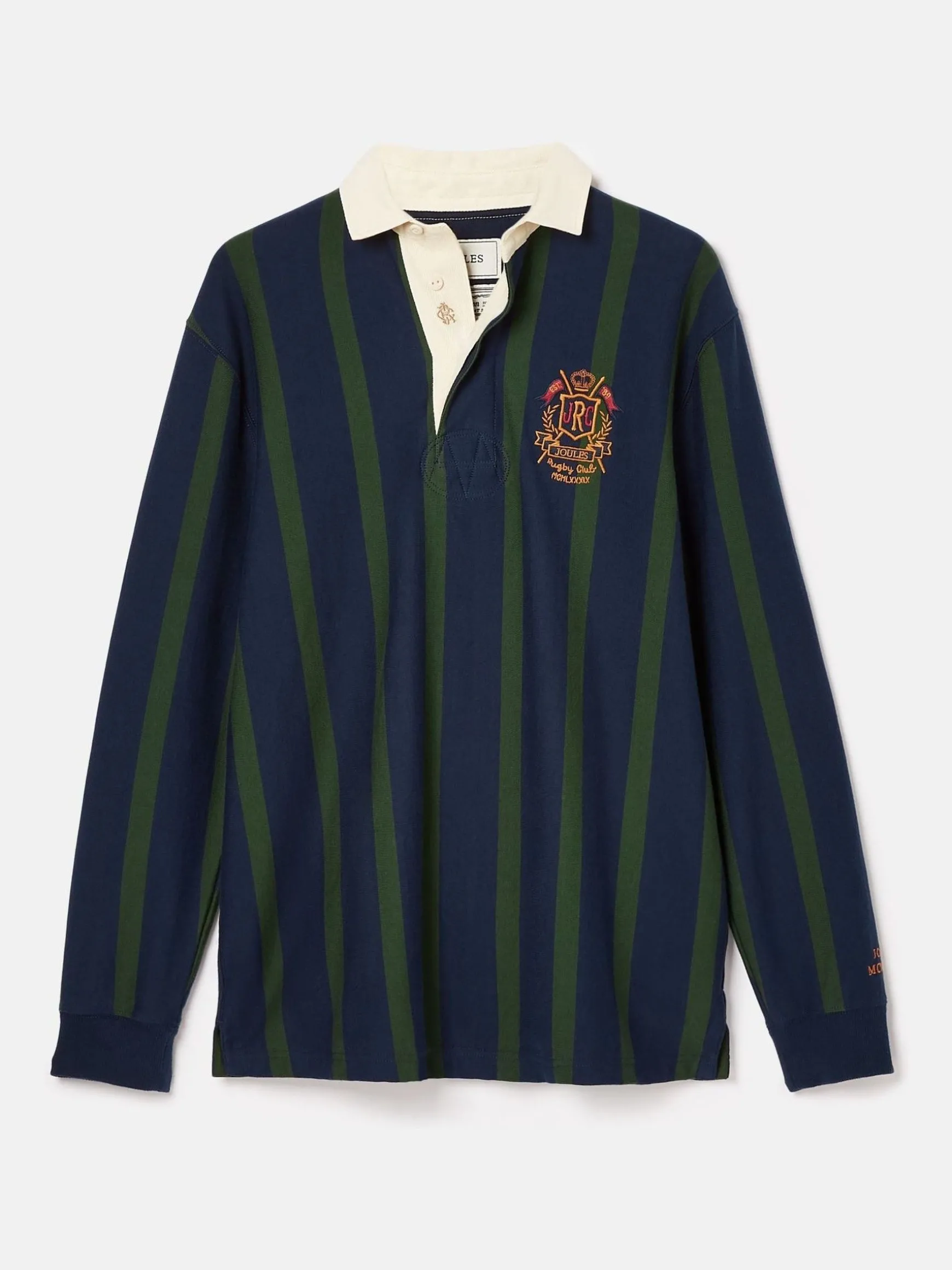 Onside Green/Navy Vertical Stripe Rugby Shirt