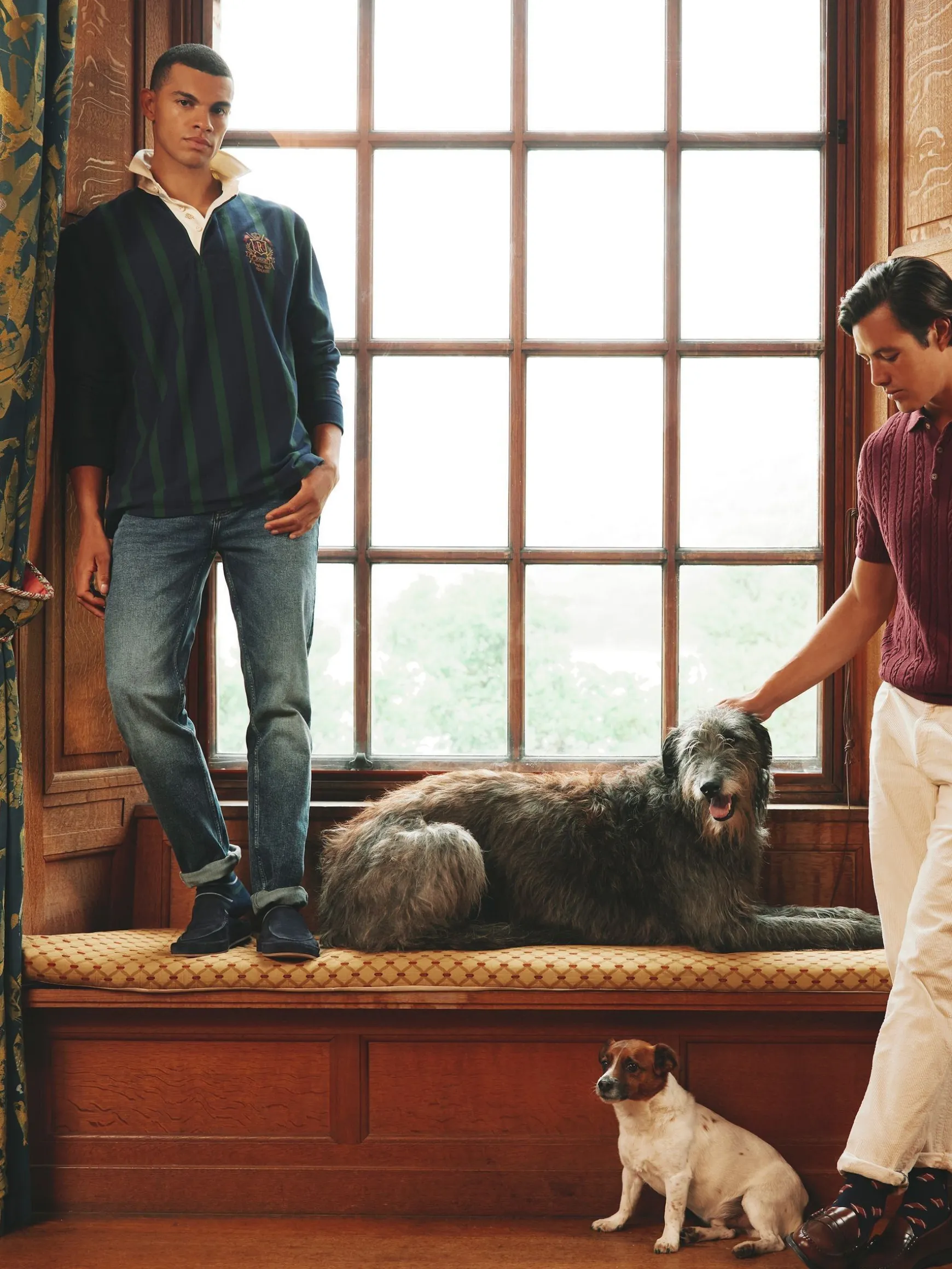 Onside Green/Navy Vertical Stripe Rugby Shirt