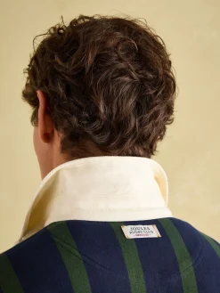 Onside Green/Navy Vertical Stripe Rugby Shirt