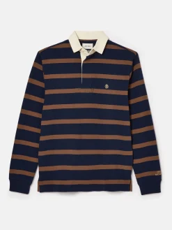 Onside Navy & Brown Striped Rugby Shirt