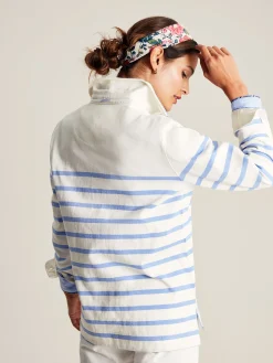 Ottilie Blue Striped Deck Sweat Top