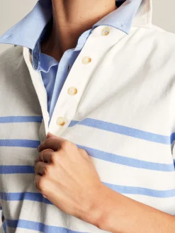 Ottilie Blue Striped Deck Sweat Top