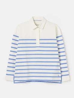 Ottilie Blue Striped Deck Sweat Top