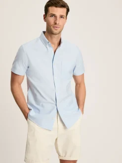 Oxford Blue Short Sleeve Classic Fit Shirt