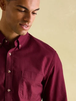 Oxford Burgundy Long Sleeve Classic Fit Shirt