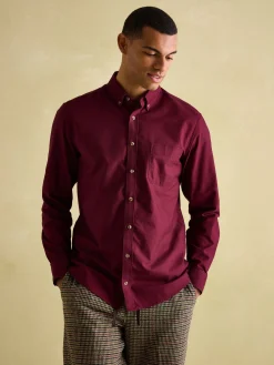 Oxford Burgundy Long Sleeve Classic Fit Shirt