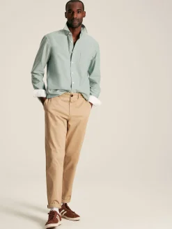 Oxford Sage Green Long Sleeve Classic Fit Shirt