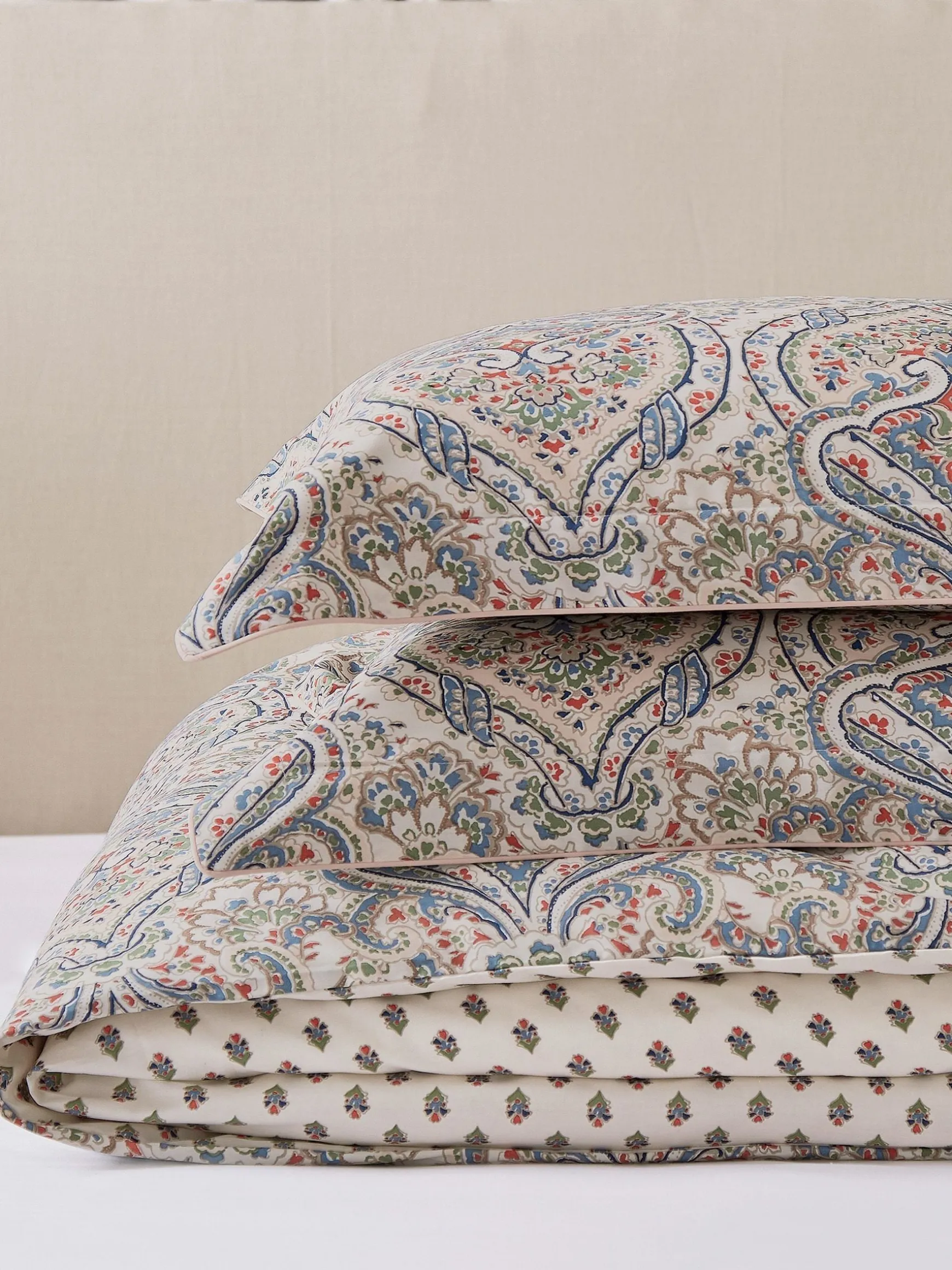 Paisley Blue 100% Cotton Bedding Set