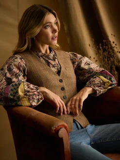 Penrose Check Tweed Waistcoat