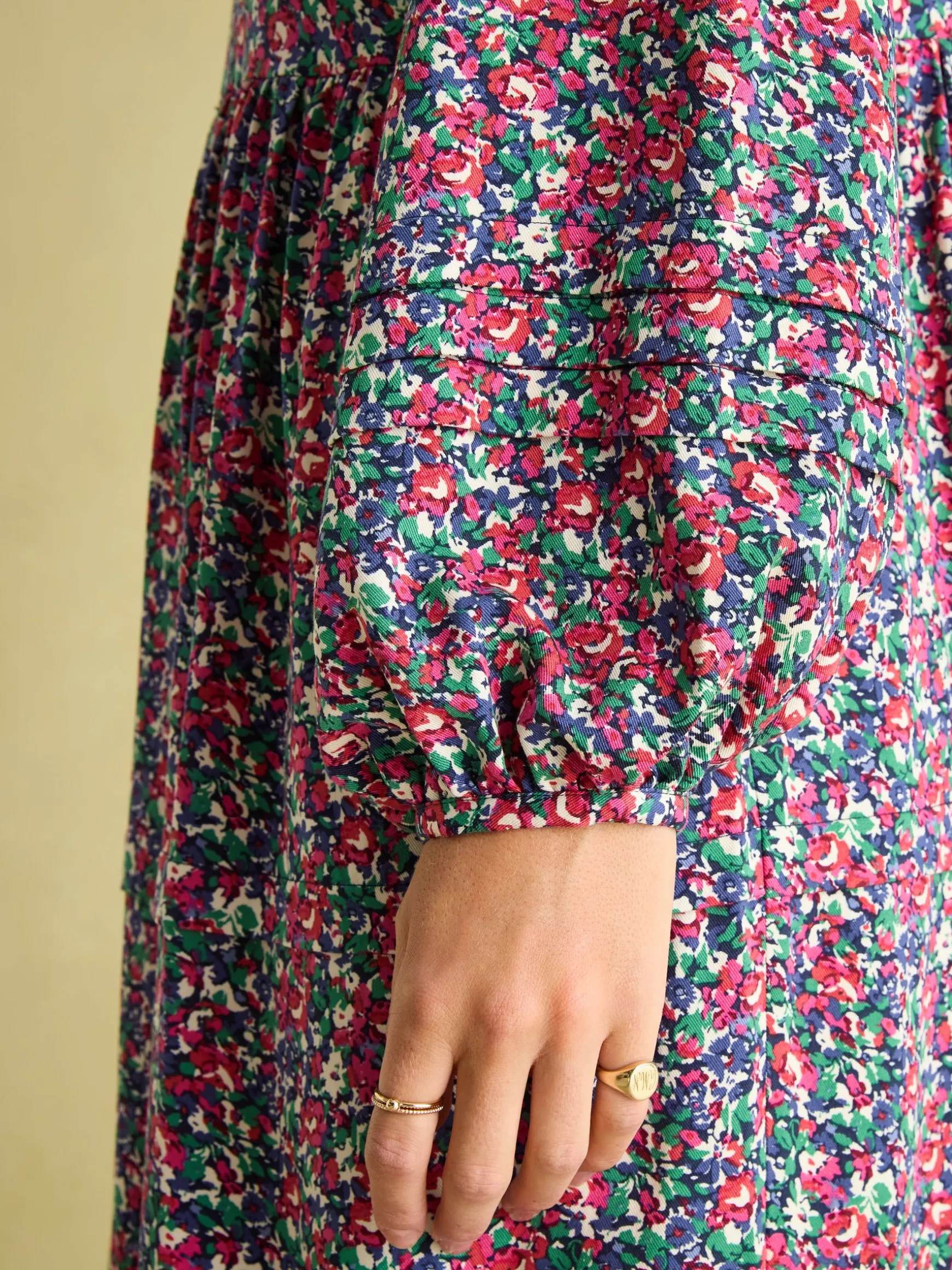 Petunia Floral Frill Neck Dress
