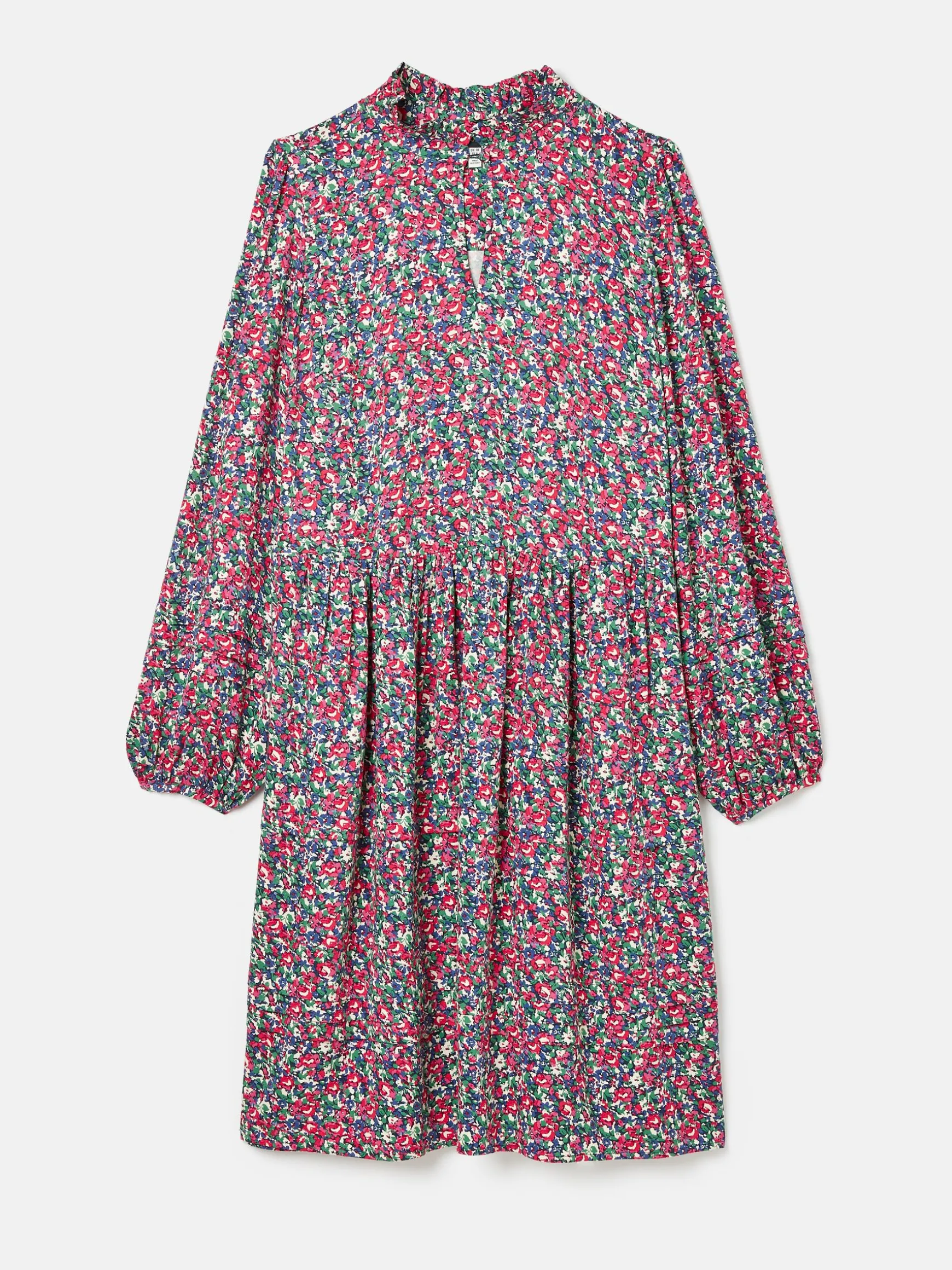 Petunia Floral Frill Neck Dress
