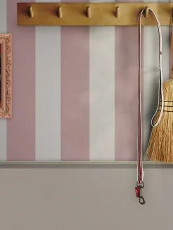 Pink Harborough Stripe 10M Wallpaper