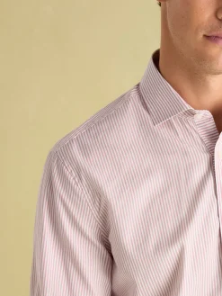 Pink Stripe Cotton Shirt