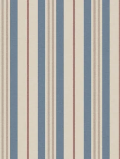 Pink/Blue Grove Stripe 10M Wallpaper