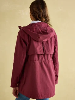 Portwell Burgundy Waterproof Raincoat With Hood