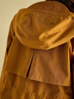 Portwell Dark Yellow Waterproof Raincoat With Hood