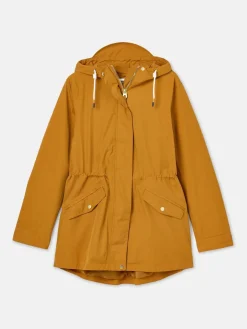 Portwell Dark Yellow Waterproof Raincoat With Hood