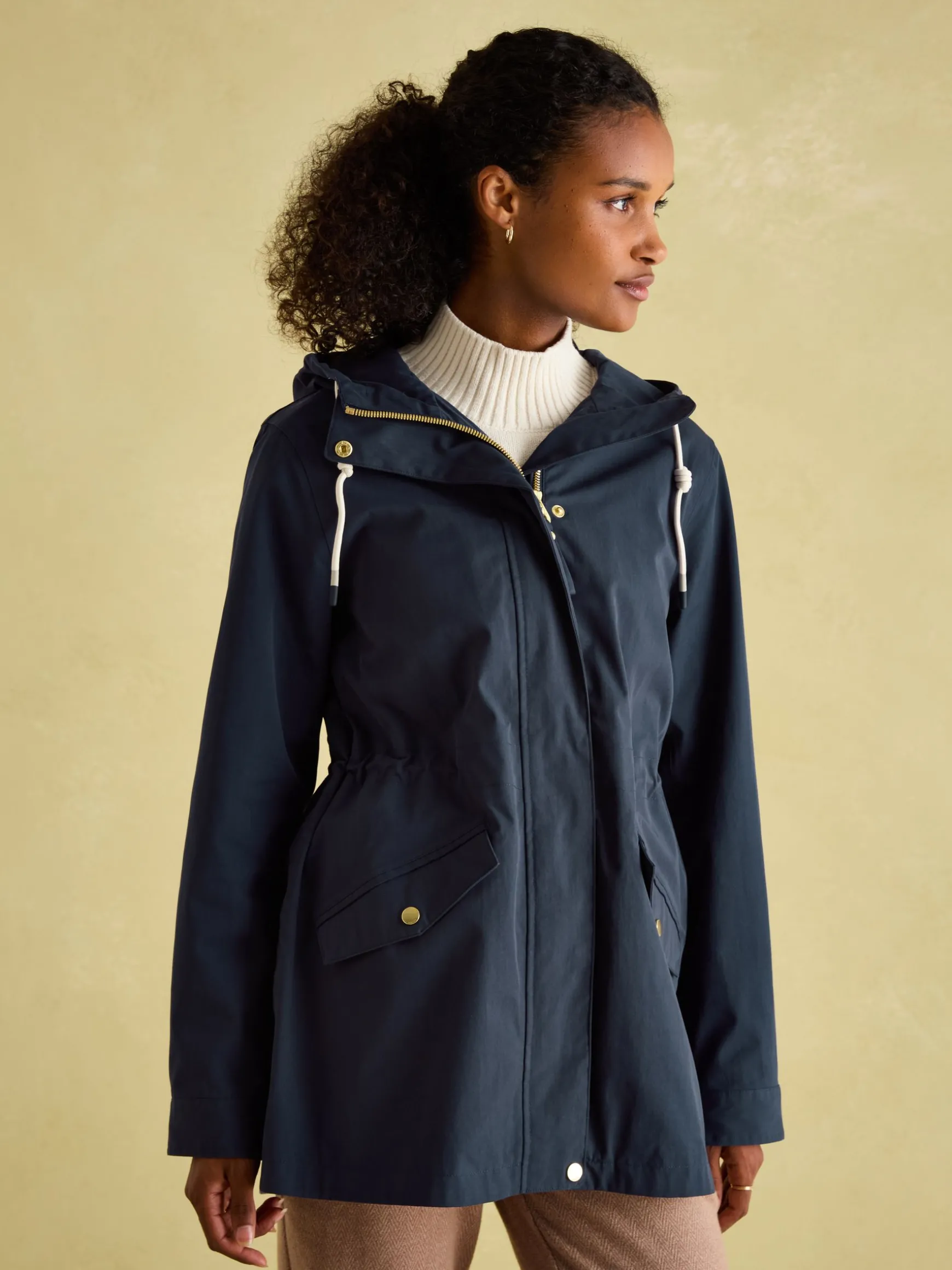 Portwell Navy Blue Waterproof Raincoat With Hood