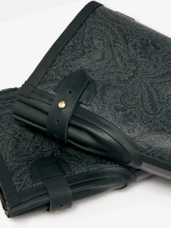 Printed Black Paisley Adjustable Tall Wellies