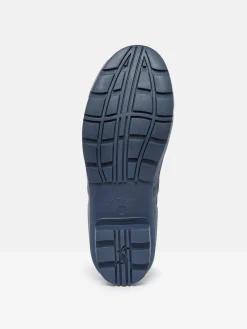 Printed Navy Adjustable Tall Wellies