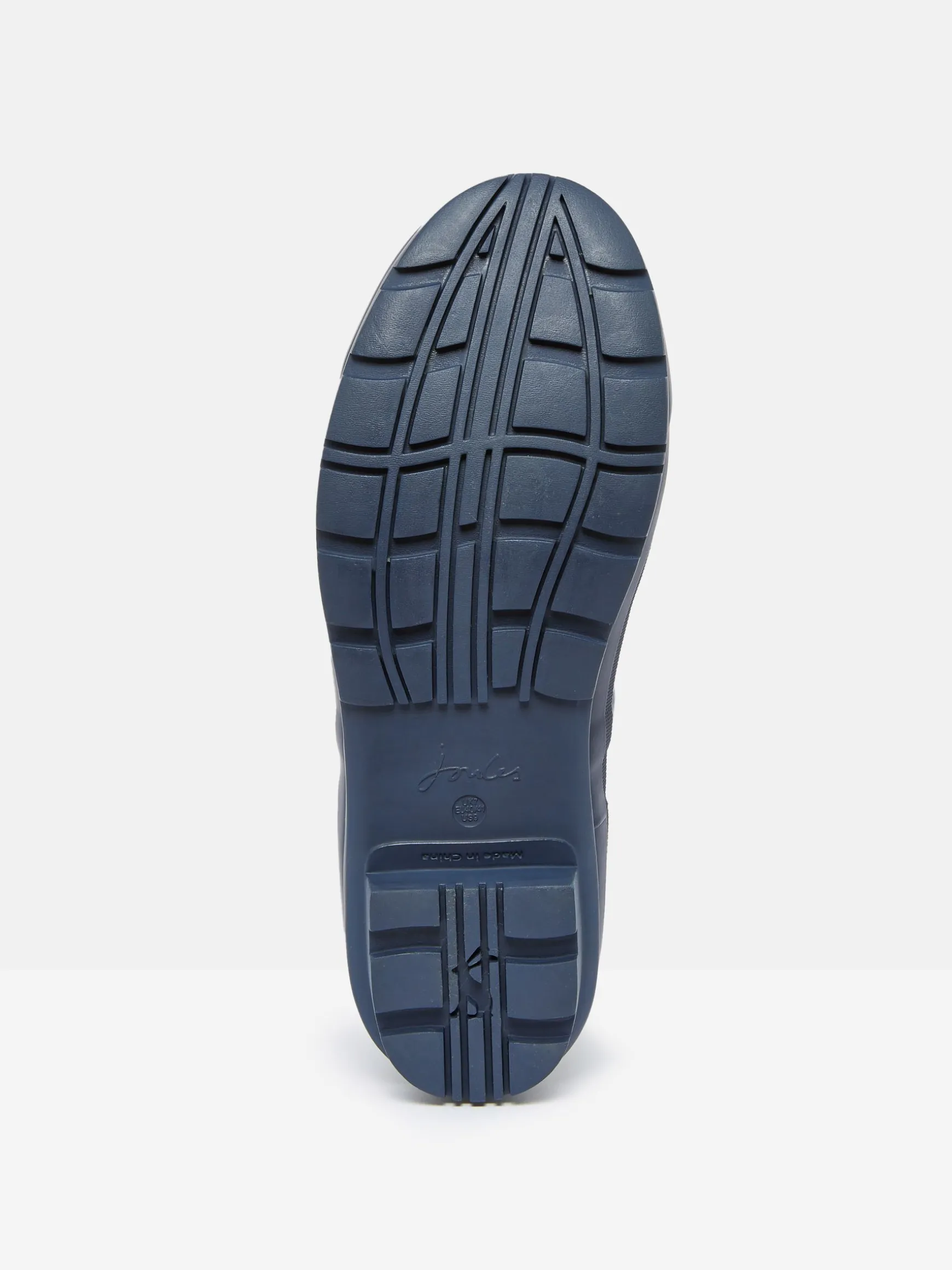 Printed Navy Adjustable Tall Wellies