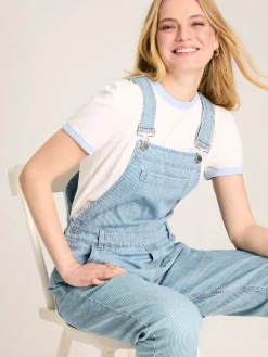 Railroad Blue & White Pinstripe Denim Dungarees