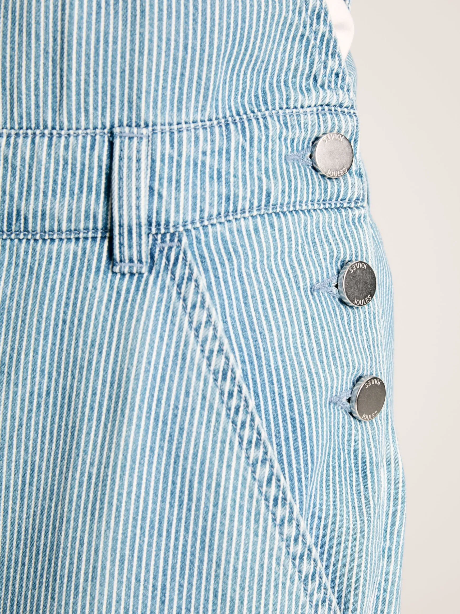 Railroad Blue & White Pinstripe Denim Dungarees