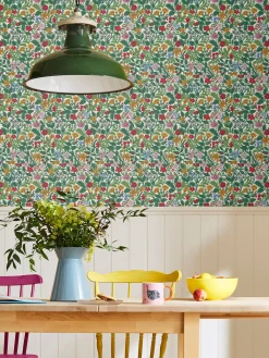 Rainbow Arts & Crafts Floral 10M Wallpaper