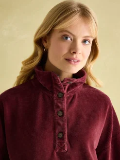 Renee Burgundy Corduroy Sweatshirt