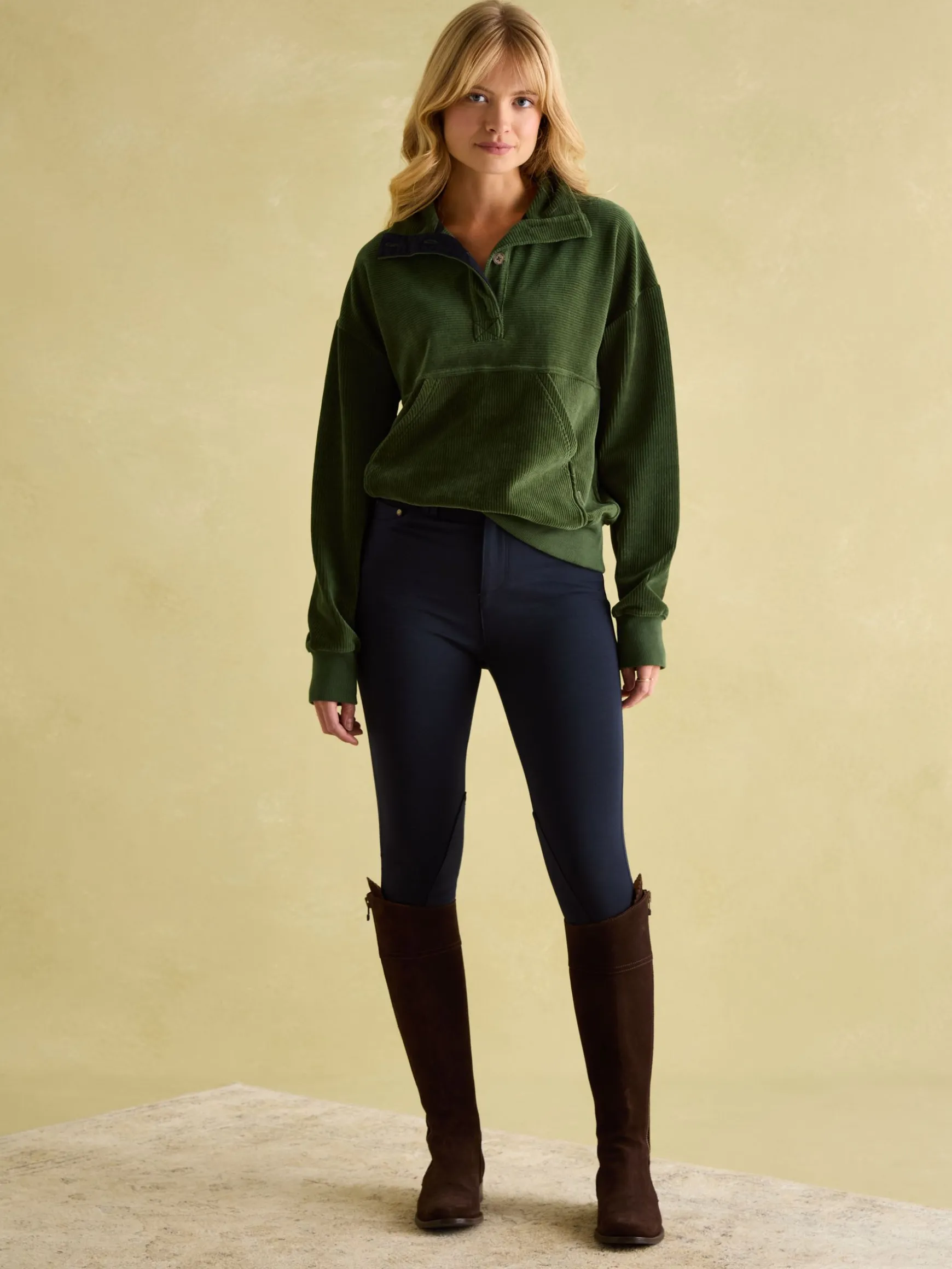 Renee Green Corduroy Sweatshirt