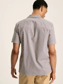 Revere Blue Printed Short Sleeve Shirt