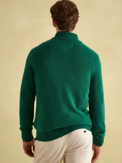 Richmond Green Lambswool Quarter Zip Knitted Jumper