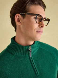 Richmond Green Lambswool Quarter Zip Knitted Jumper