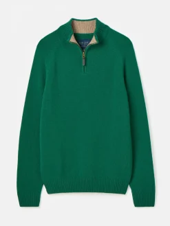Richmond Green Lambswool Quarter Zip Knitted Jumper