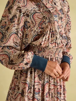 Rosa Multi Printed Maxi Shirt Dress
