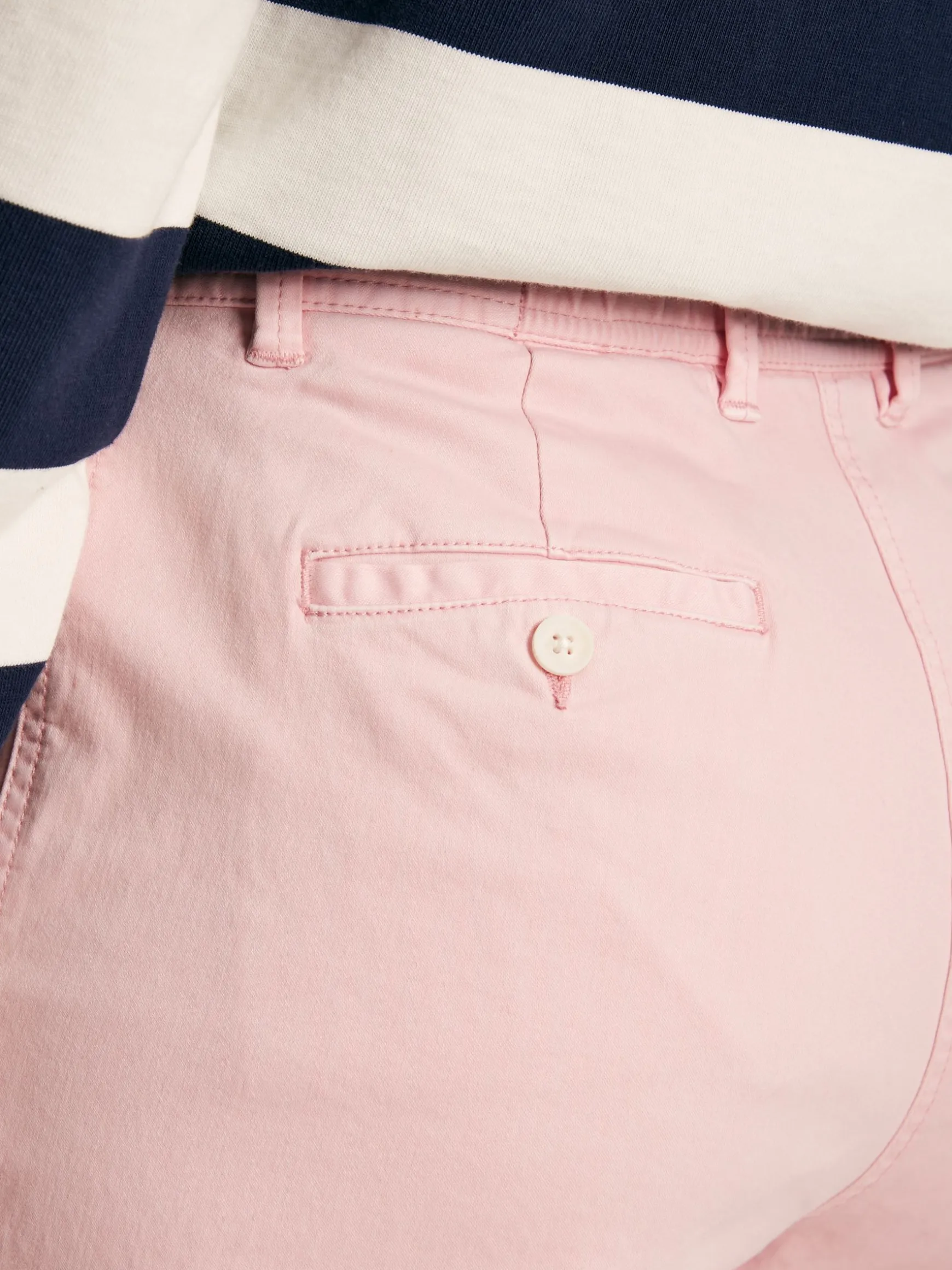 Rose Pink Slim Fit Chino Trousers