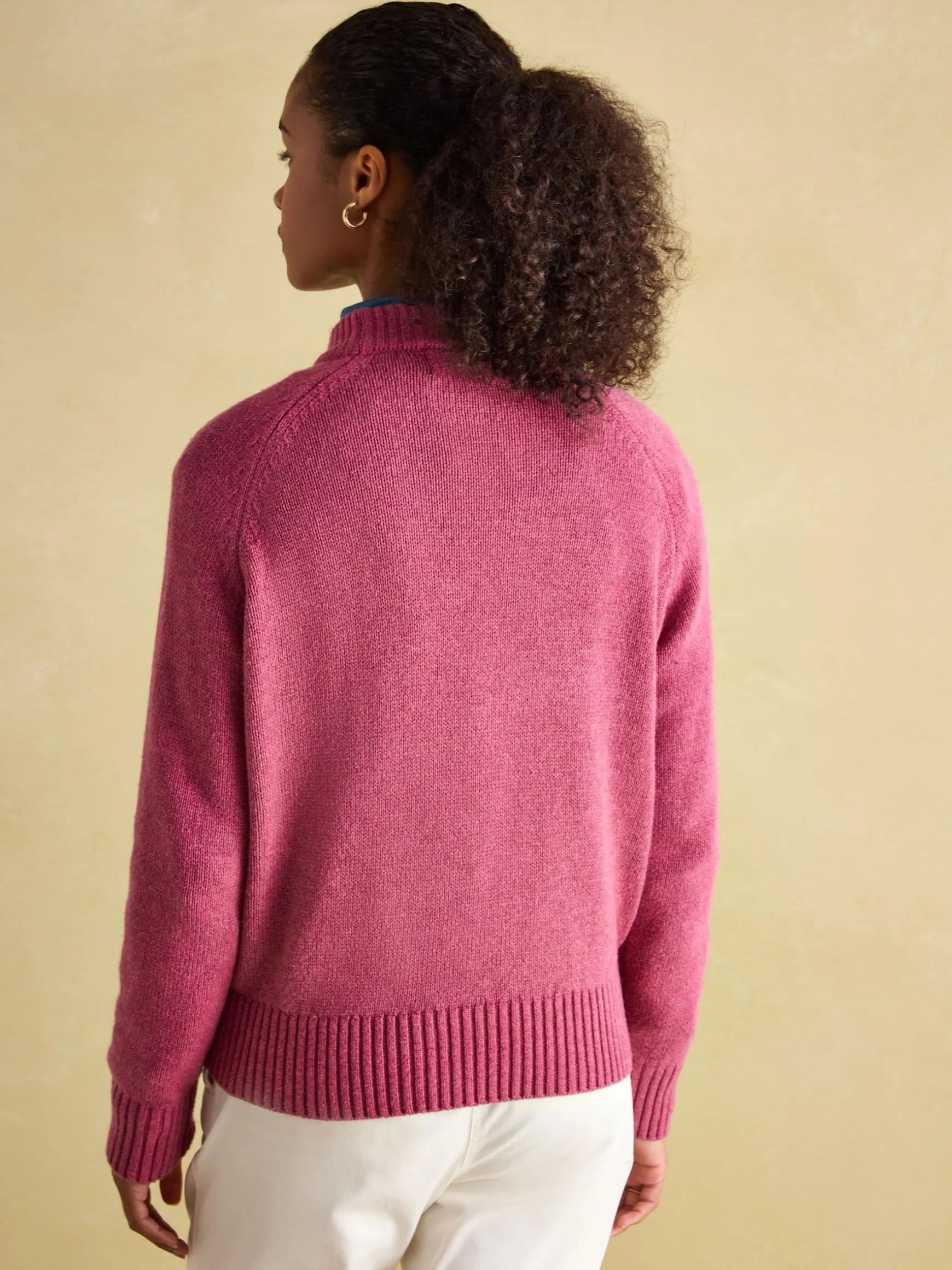 Rutland Pink Applique Knitted Jumper