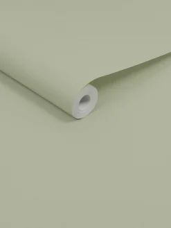 Sage Green Plain 10M Wallpaper