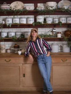 Sammie Multi Striped Heavyweight Cotton Rugby Shirt